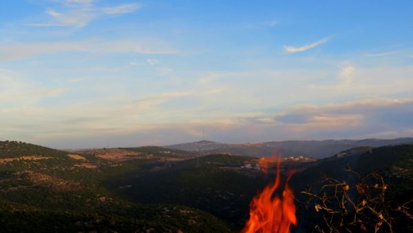 Fire near the forests of Ajloun in the north of Jordan. (Shutterstock/ File Photo)