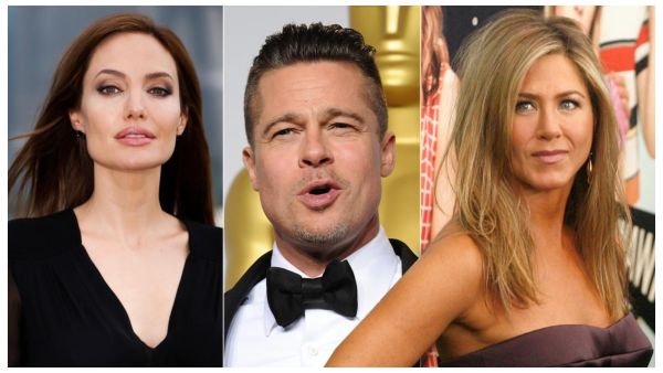 براد بيت وأنجلينا جولي وجينيفر أنيستون