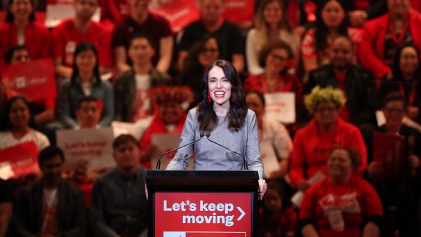 New Zealand's Prime Minister Jacinda Ardern attends the launch of the Labour Party's election campaign in Auckland on August 8, 2020, ahead of the country's general elections scheduled for September 19. MICHAEL BRADLEY / AFP