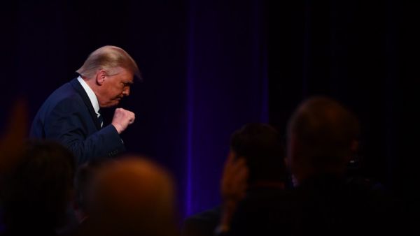 US President Donald Trump leaves after delivering remarks at the 2020 Council for National Policy Meeting at the Ritz Carlton in Pentagon City in Arlington, Virginia on August 21, 2020. Nicholas Kamm / AFP
