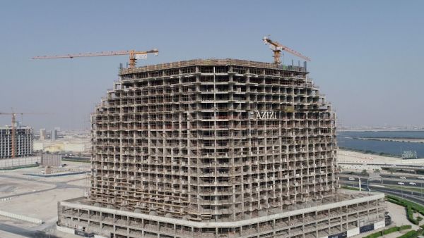 كريك فيوز 1 عزيزي للتطوير العقاري تنجز 45% من العمليات الإنشائية في مشروعها "كريك فيوز 1"