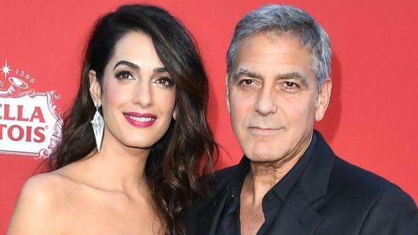 George Clooney and his Lebanese wife Amal  (Twitter)