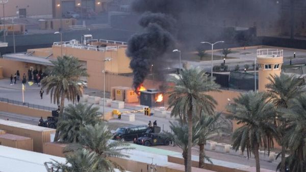 Three rockets have targeted an area near the US embassy inside the highly secured Green Zone. AFP