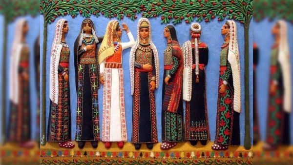 Another approach to resistance is noticeable in the prominence of “the woman” in works that reflect Palestinian heritage and folklore. 