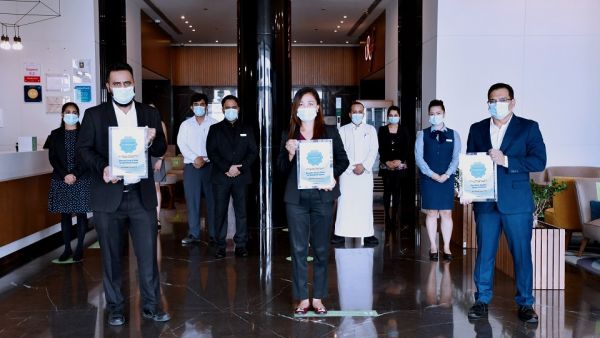 During the event Wyndham Hotels in Ajman Certified Covidclean by Safehotels