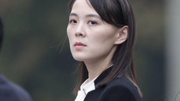 Kim Yo Jong, sister of North Korean leader Kim Jong Un, attends a wreath-laying ceremony at Ho Chi Minh Mausoleum in Hanoi, Vietnam, on March 2, 2019. (Jorge Silva/AFP via Getty Images)