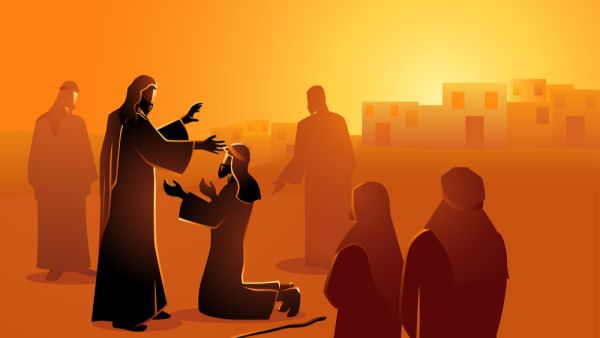 Jesus heals the blind man. (Shutterstock/ File Photo)