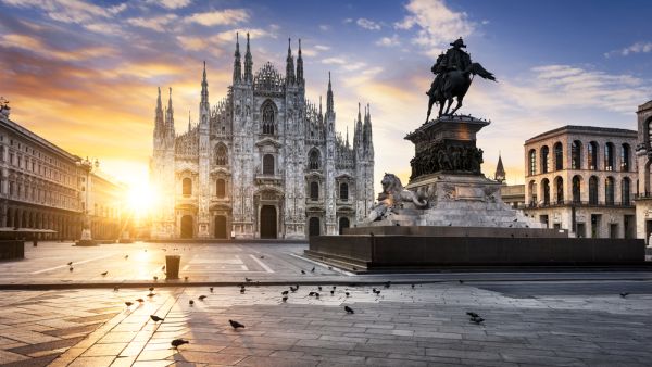 Duomo at sunrise, Milan, Europe (Shutterstock)