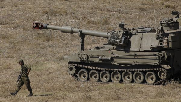 Israel said it had launched air strikes against Hezbollah observation posts in Lebanon after shots were fired from across the border towards its troops the previous evening. JALAA MAREY / AFP