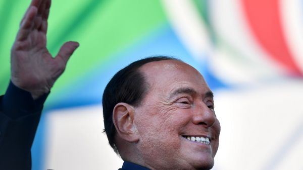 Leader of Italy's liberal-conservative party Forza Italia, Silvio Berlusconi. Tiziana FABI / AFP