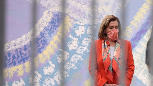 U.S. Speaker of the House Nancy Pelosi (D-CA) looks on before speaking during a Day of Action For the Children event at Mission Education Center Elementary School on September 02, 2020 in San Francisco, California. JUSTIN SULLIVAN / GETTY IMAGES NORTH AMERICA / Getty Images via AFP