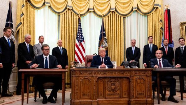Trump finalizes agreement between Kosovo and Serbia to normalize relations (Twitter)