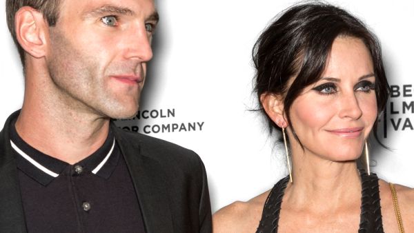 Johnny McDaid (L) and director - actress Courteney Cox attend the premiere of 'Just Before I Go' during the 2014 Tribeca Film Festival (Shutterstock/ File Photo)