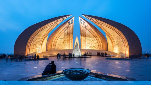 The Pakistan Monument is a landmark in Islamabad, which represents four provinces of Pakistan.  (Shutterstock)	