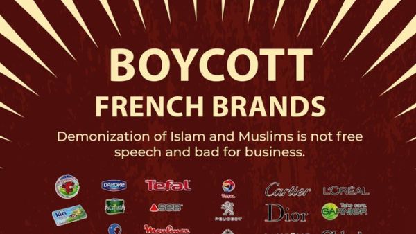 Calls to boycott French products (Twitter)