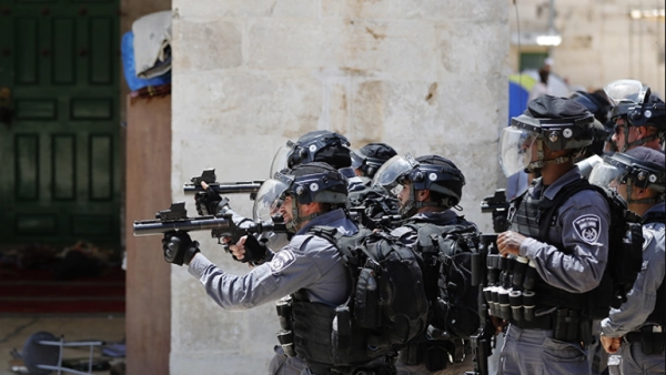 Sheikh Najeh Bakirat, the deputy director general of the Jerusalem Waqf in the Old City of Jerusalem, was taken into Israeli custody. (AFP)