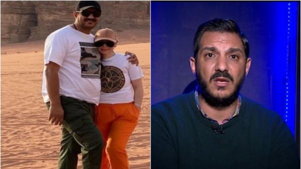 معاذ العمري والفنانة ديانا كرزون