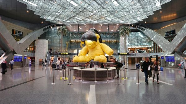 View of the terminal at the Hamad International Airport (DOH) opened in 2014 as the new international airport in Doha (Shutterstock)