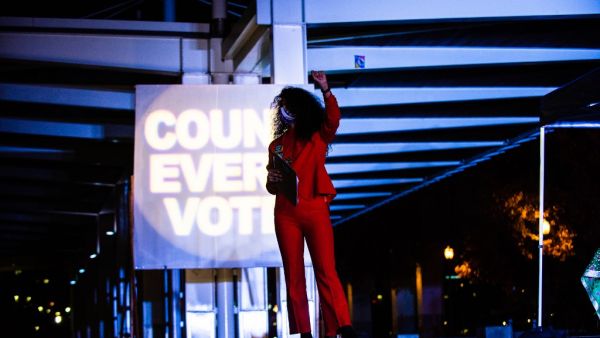 Democratic presidential challenger Joe Biden on November 4 neared the magic number of 270 electoral votes needed to win the White House with several battleground states still in play, as incumbent President Donald Trump challenged the vote count. Kathryn ELSESSER / AFP