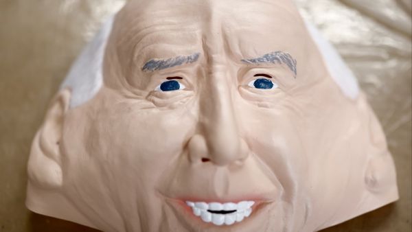 A rubber mask of US President-elect Joe Biden is seen at the Ogawa Studios mask factory in Saitama, north of Tokyo on November 12, 2020. Behrouz MEHRI / AFP