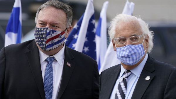 US Secretary of State Mike Pompeo became the first top American diplomat to visit a West Bank Jewish settlement and the Golan Heights, cementing Donald Trump's strongly pro-Israel legacy. Patrick Semansky / POOL / AFP