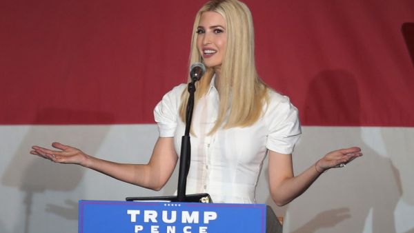 Ivanka Trump, President Donald Trump’s daughter, speaks during a campaign event for her father on October 27, 2020 in Miami, Florida. Ivanka continues to campaign for he father before the Nov. 3rd election day. Joe Raedle/Getty Images/AFP