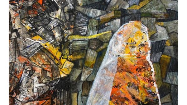 Works by Iranian artists selected by the Tehran-based gallery Khak and the Leila Heller Gallery in the UAE are on view at the art show. (Isntagram) Works by Iranian artists selected by the Tehran-based gallery Khak and the Leila Heller Gallery in the UAE are on view at the art show. (Isntagram)