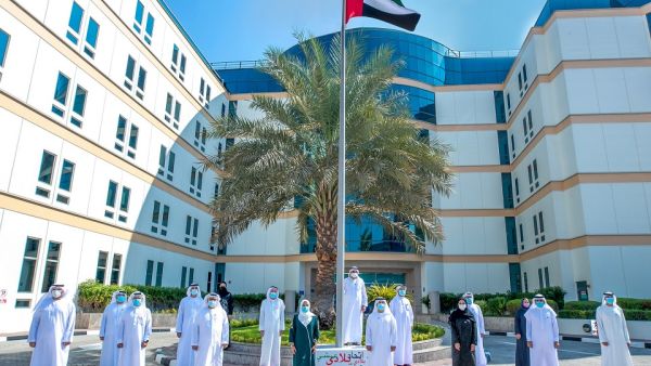 Emirates National Oil Company ENOC Group Raises the National Flag To Celebrate the UAE Flag Day