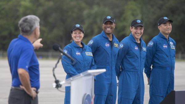 The Crew-1 astronauts arrived at Kennedy Space Center yesterday to start final preparations for liftoff! (Twitter) The Crew-1 astronauts arrived at Kennedy Space Center yesterday to start final preparations for liftoff! (Twitter)