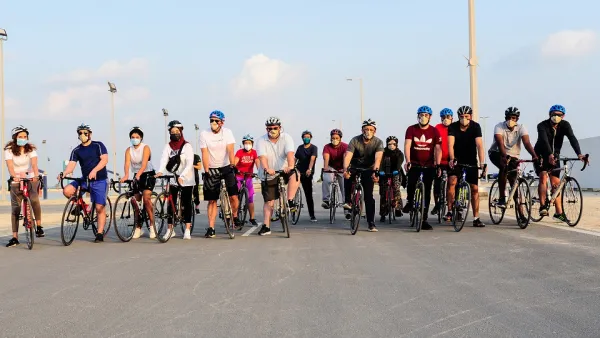  Abu Dhabi University Faculty and Staff Get Active at Al Hudayriat Island’s New Sports District