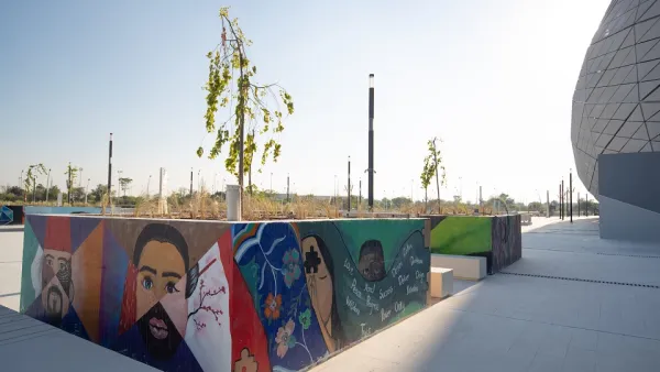 Using Art Outside the Education City Stadium To Depict the Vibrancy of Qatar Foundation