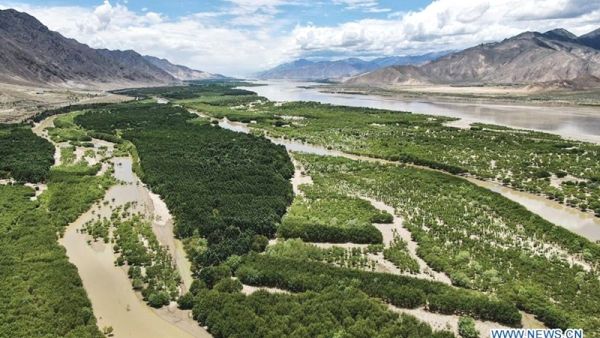 هنا في إقليم التبت بالصين سيتم إنجاز مشروع سد براهمابوترا