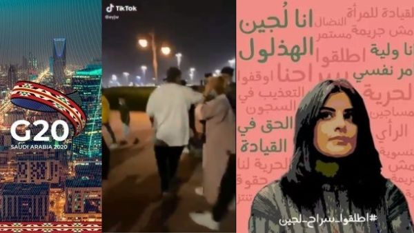 From G20 Summit, to Women's First Football League, Harassments, and Women's rights activists detention all under one sky.(Twitter)