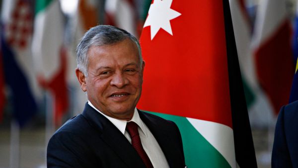 Jordan King Abdullah II is welcomed by the President of the European Council Donald Tusk. (Shutterstock/ File Photo)