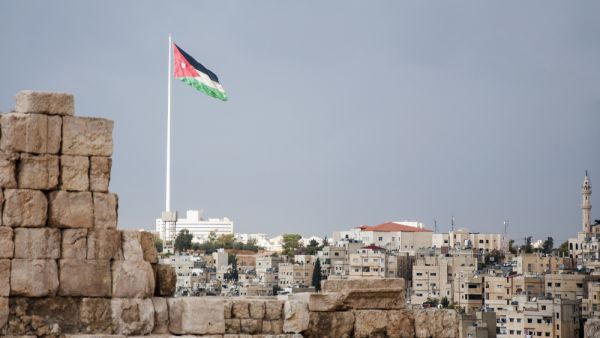 Jordan flag in Amman (Shutterstock)	
