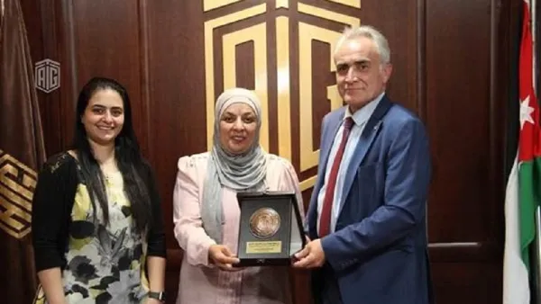 Abu-Ghazaleh Receives Secretary of Palestinian Thalassemia Patients Friends’ Society