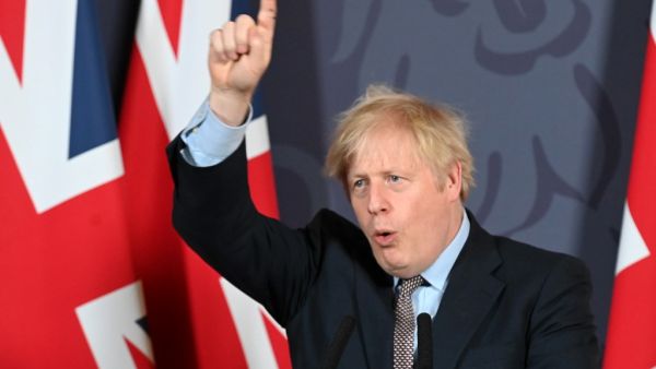 Britain's Prime Minister Boris Johnson gestures as he holds a remote press conference to update the nation on the post-Brexit trade agreement, inside 10 Downing Street in central London on December 24, 2020. Britain said on Thursday, December 24, 2020 an agreement had been secured on the country's future relationship with the European Union, after last-gasp talks just days before a cliff-edge deadline. Paul GROVER / POOL / AFP Britain's Prime Minister Boris Johnson gestures as he holds a remote press conference to update the nation on the post-Brexit trade agreement, inside 10 Downing Street in central London on December 24, 2020. Britain said on Thursday, December 24, 2020 an agreement had been secured on the country's future relationship with the European Union, after last-gasp talks just days before a cliff-edge deadline. Paul GROVER / POOL / AFP