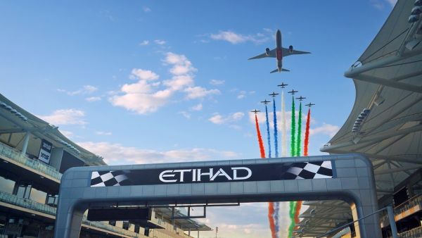 During the event Etihad Airways Marks the Formula 1 Etihad Airways Abu Dhabi Grand Prix With Spectacular Flyover