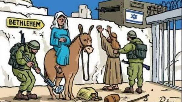 Israeli occupation shatter Bethlehem’s Christmas festivities. (Twitter)
