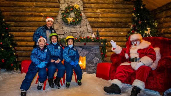 During the event Children From Make-a-Wish® UAE and Their Families Treated To a Special Meeting With Santa Claus at Ski Dubai’s Winter Wonderland