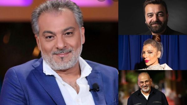 In Pictures: Assala, Jamal Suleiman and Samer Al-Masri Cooperate To Obtain a Burial Permit to the Late Director Hatem Ali