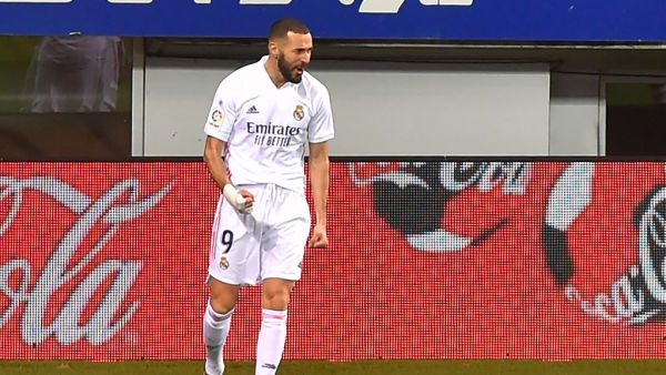 The French striker starred against Eibar as he helped his side to their fifth consecutive victory (Photo: AFP)