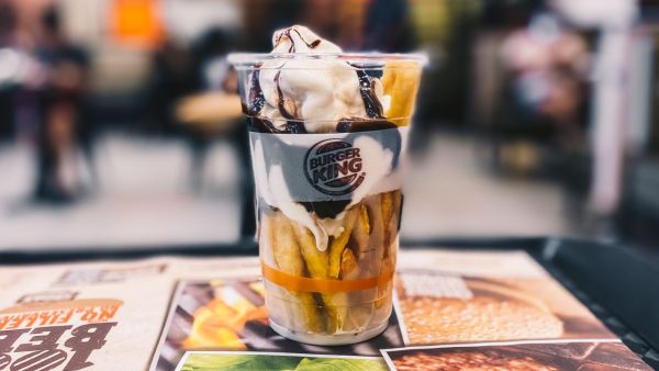 آيس كريم بالبطاطس المقلية من BK