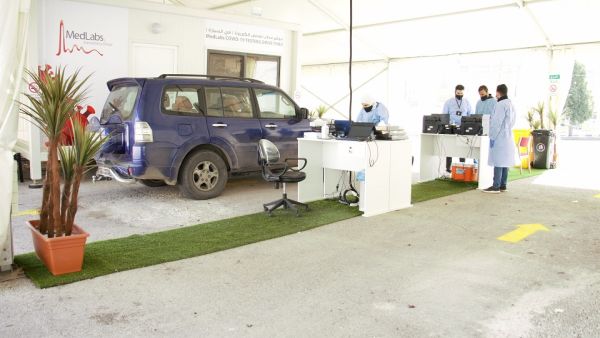 MedLabs Drive Thru MedLabs Launch their “Drive-Thru” Service for COVID-19 Testing in Jordan