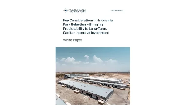 Abu Dhabi Ports Makes Strong Case for Continued FDI in Increasingly Advanced Zones 