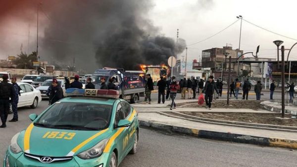 متظاهرون في مدينة البصرة/ أرشيفية