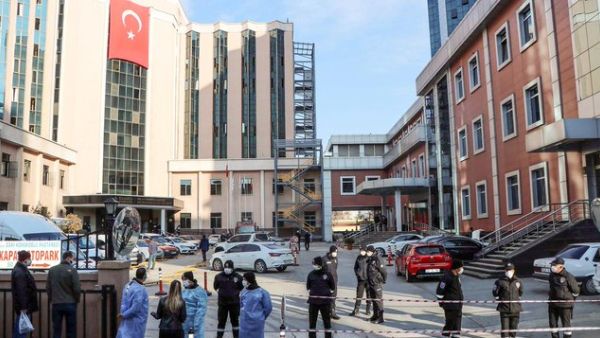 The fire took place at the privately-run Sanko University Hospital unit in Gaziantep (Twitter)
