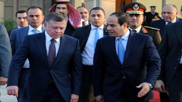 عبدالله الثاني والسيسي