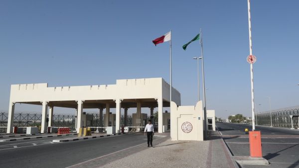 A file photo taken on June 23, 2017, shows a general view of the Qatari side of the Abu Samrah border crossing with Saudi Arabia. Saudi Arabia will reopen its borders and airspace to Qatar, US and Kuwaiti officials said at the start of the week, a major step towards ending a diplomatic rift that has seen Riyadh lead an alliance isolating Doha. KARIM JAAFAR / AFP