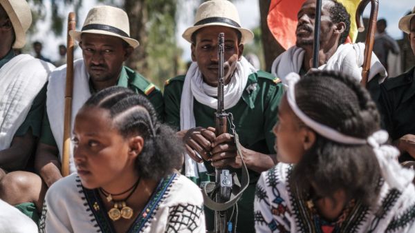 The crises have inspired some officials and ordinary Ethiopians to turn the event into a celebration of military might, using public statements and performances to project strength and issue warnings to would-be enemies. EDUARDO SOTERAS / AFP The crises have inspired some officials and ordinary Ethiopians to turn the event into a celebration of military might, using public statements and performances to project strength and issue warnings to would-be enemies. EDUARDO SOTERAS / AFP